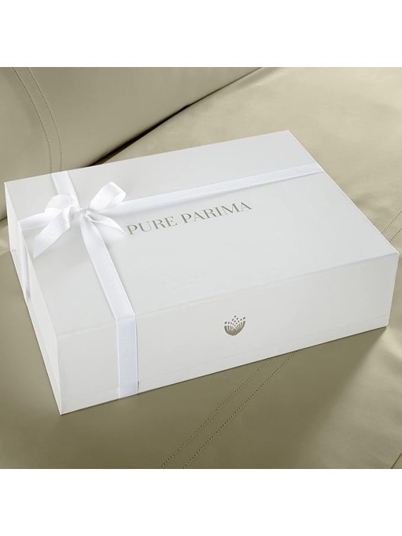 Luxury 100% CEA Certified Egyptian Cotton Sheet Bed Set | Extra-Long Staple | Cool, Breathable, Ultra Comfort | Double Hem-Stitched | Flat, Fitted, and 1 Pillowcase (Tan, Twin)