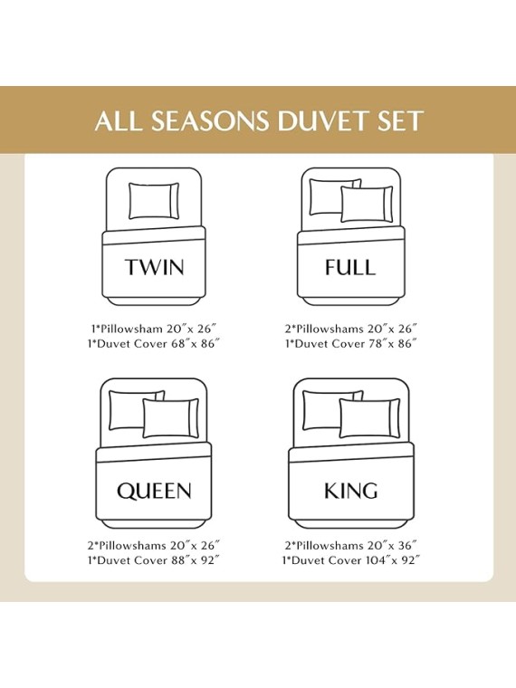 100% Linen Duvet Cover Set, 3 Pieces Belgian Flax Breathable Bedding, 1 Comforter Cover+2 Pillowshams with Coconut Button Closure(King,Rust)