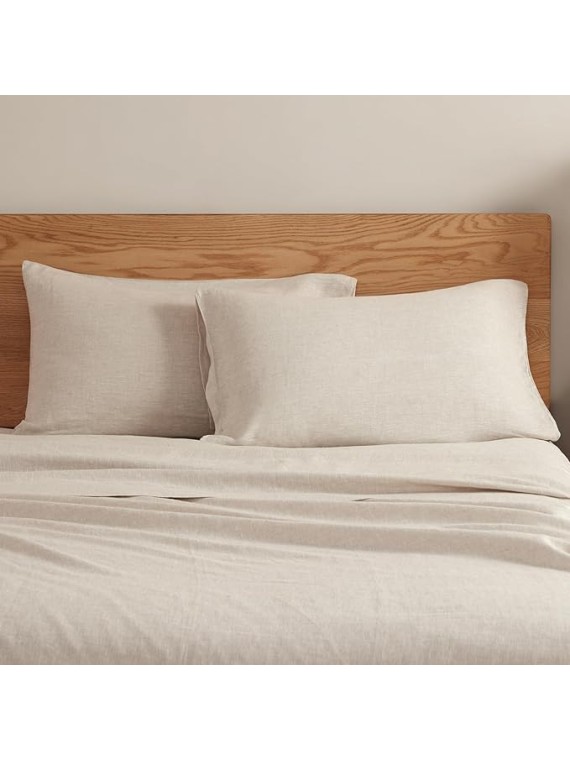 Pure Linen Sheets Set & Pillowcases in Queen Size