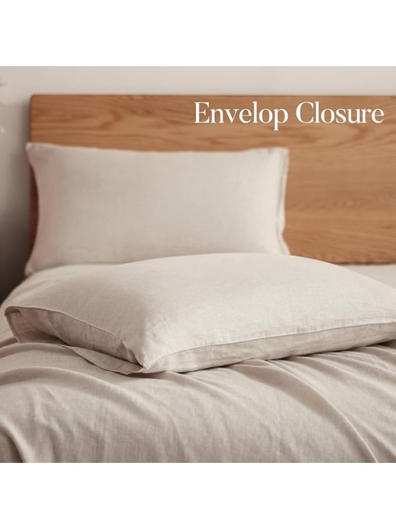 Pure Linen Sheets Set & Pillowcases in Queen Size