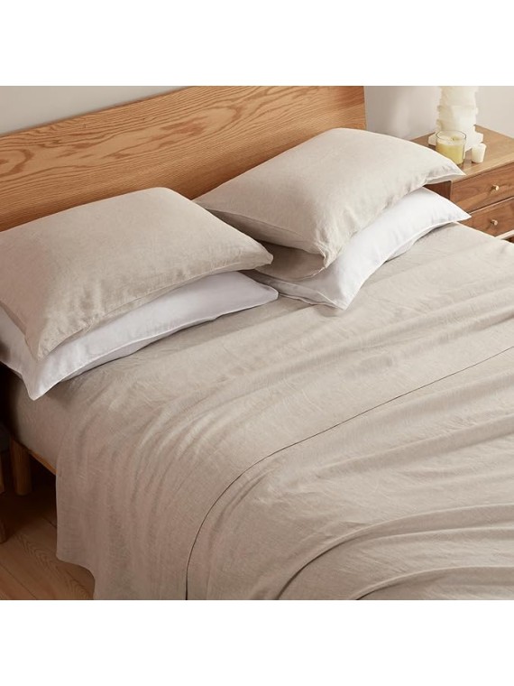 Pure Linen Sheets Set & Pillowcases in Queen Size