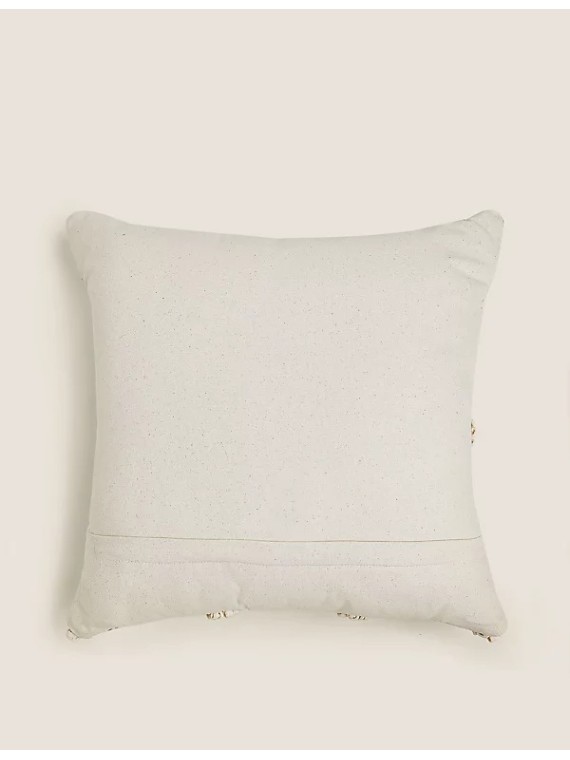 Velvet Hummingbird Embellished Cushion