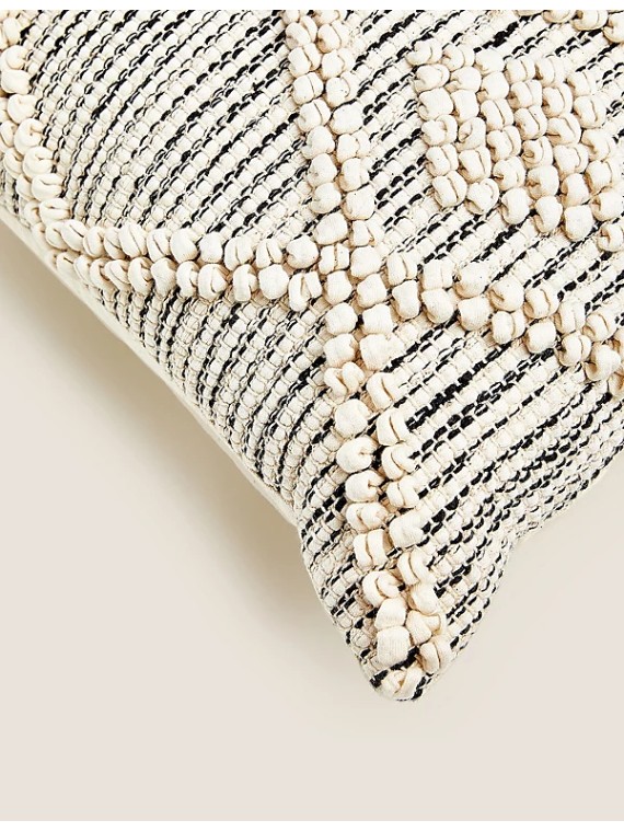 Velvet Hummingbird Embellished Cushion