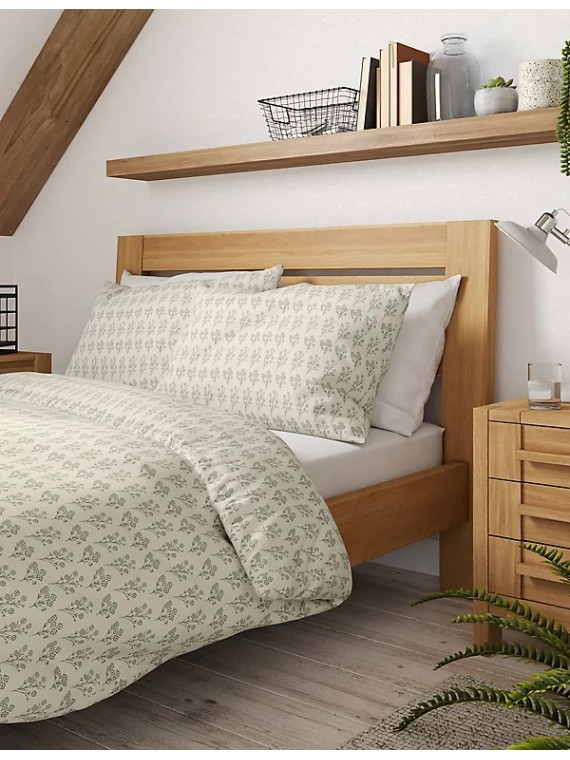 Pure Cotton Floral Embroidered Bedding Set