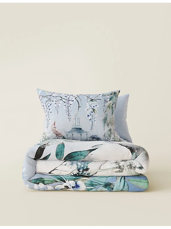 Pure Cotton Sateen Crane Bedding Set