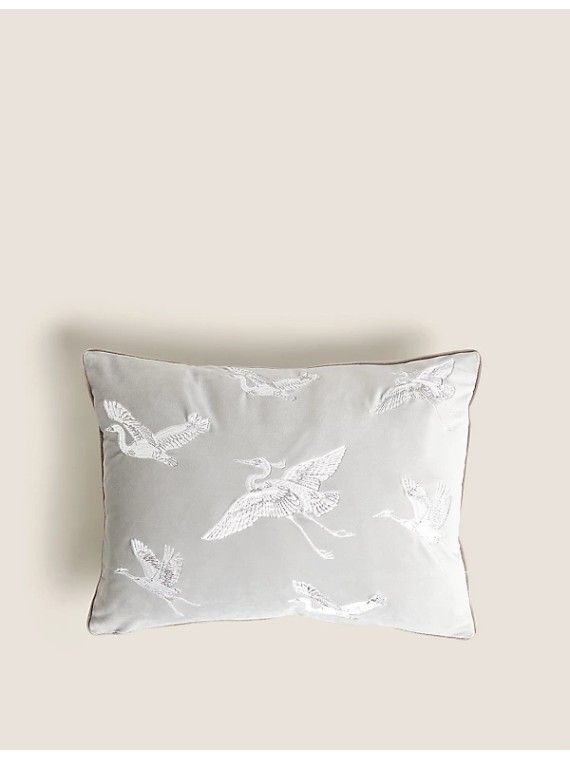 Pure Cotton Floral Tassled Cushion