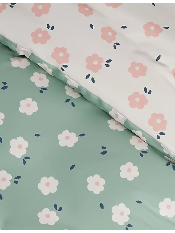 Floral Cotton Blend Bedding Set