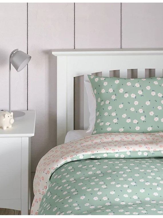 Floral Cotton Blend Bedding Set