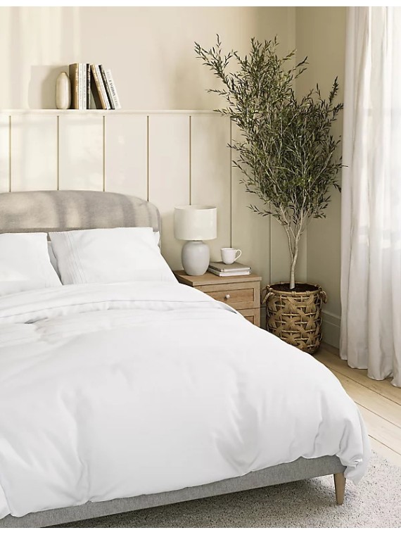Cotton Blend Non Iron Fitted Sheet