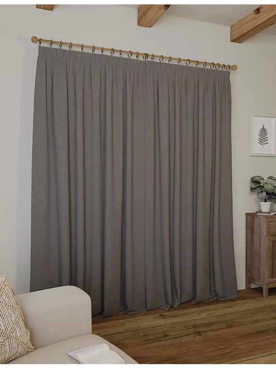 Velvet Pencil Pleat Temperature Smart Curtains