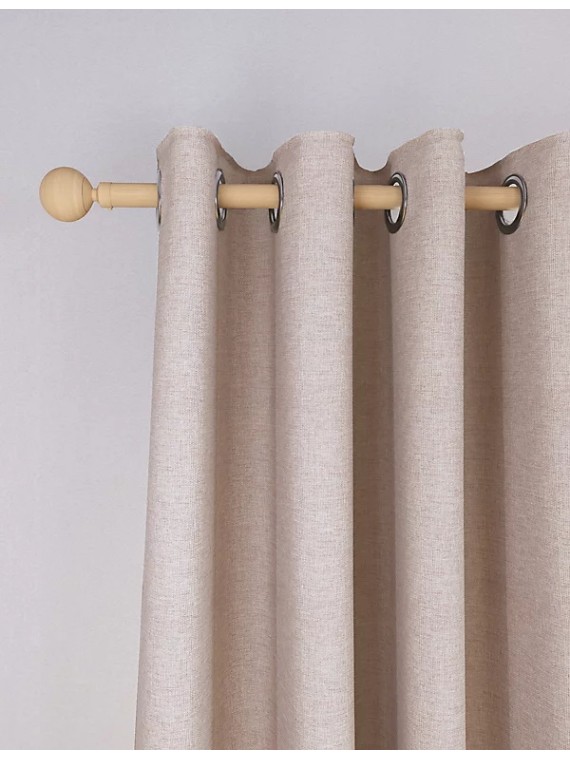 Brushed Pencil Pleat Blackout Temperature Smart Curtains