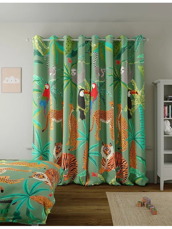 Brushed Eyelet Blackout Temperature Smart Curtains