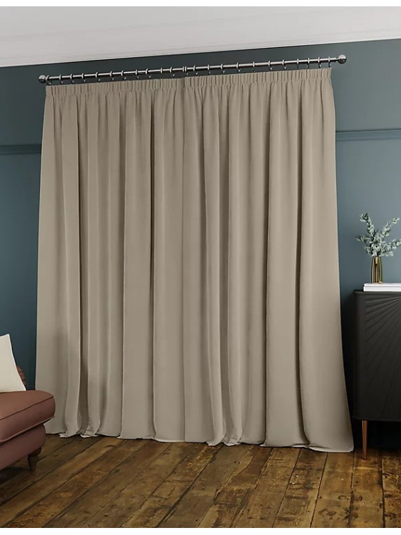 Velvet Pencil Pleat Ultra Temperature Smart Curtains
