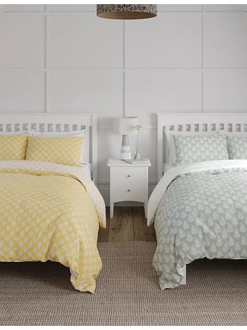 2pk Cotton Blend Foliage Bedding Sets