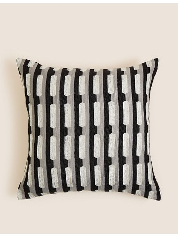 Pure Cotton Tufted Tassel Stripe Cushion