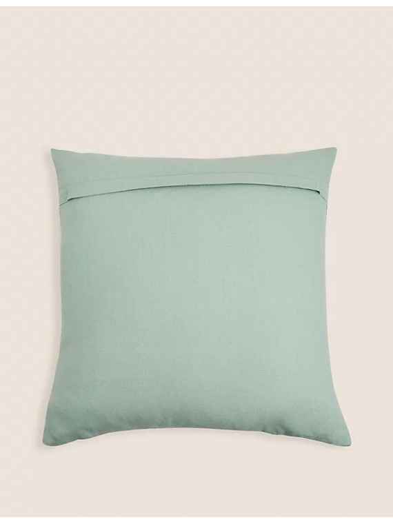 Crane Embroidered Bolster Cushion