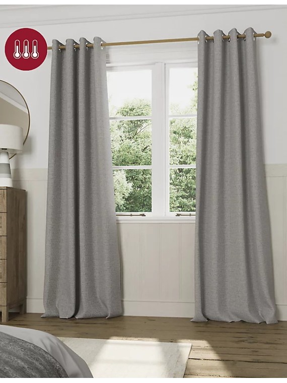 Anti Allergy Eyelet Blackout Temperature Smart Curtains