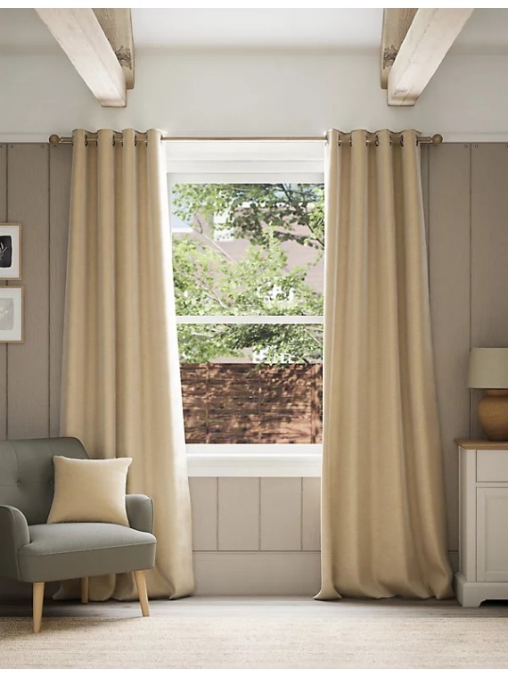 Chenille Eyelet Curtains