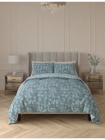Cotton Blend Waffle Stripe Bedding Set