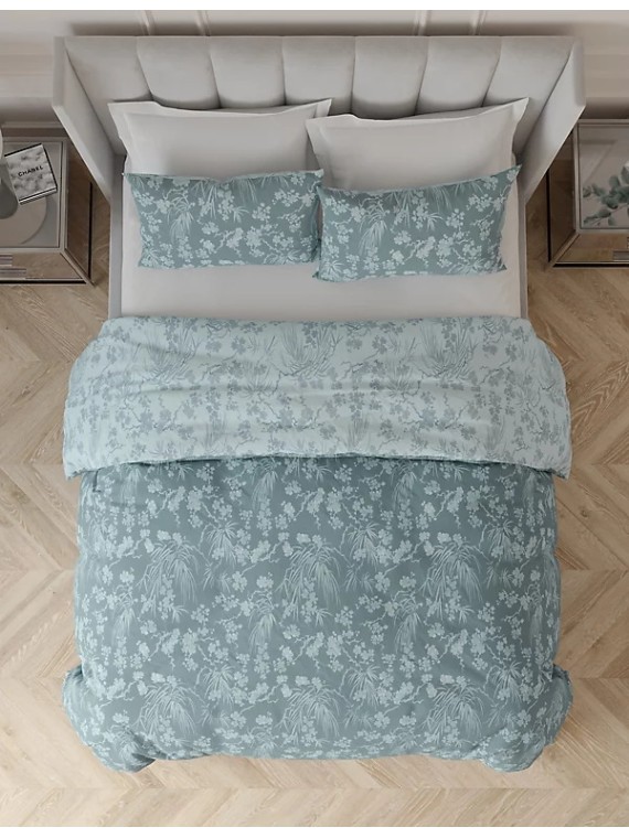 Cotton Blend Waffle Stripe Bedding Set