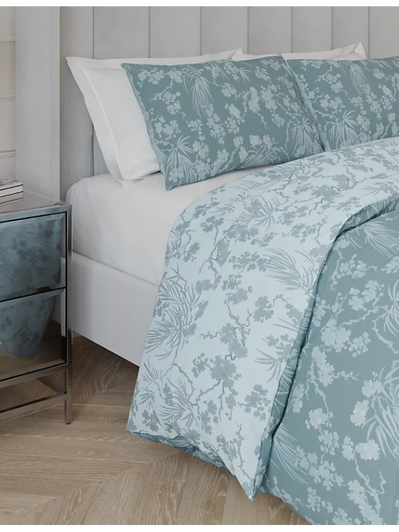 Cotton Blend Waffle Stripe Bedding Set