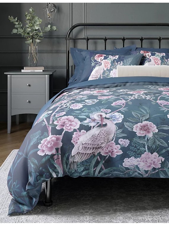 Flora Chinoiserie Sateen Bedding Set