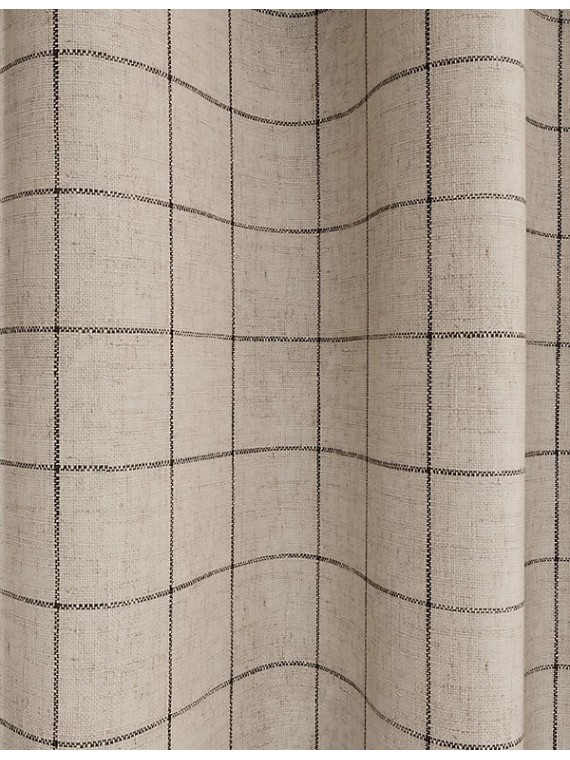 Windowpane Eyelet Blackout Curtains