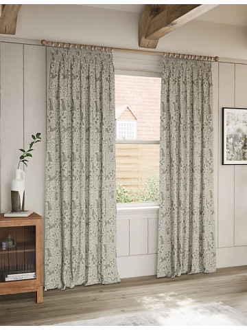 Woodland Pencil Pleat Curtains