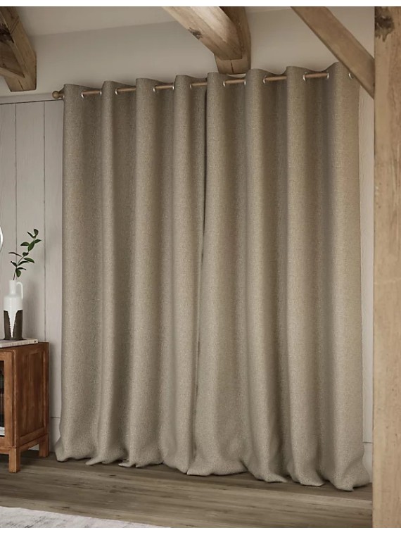 Heavyweight Woven Eyelet Blackout Curtains