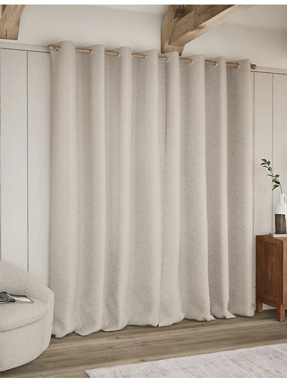 Heavyweight Boucle Eyelet Curtains