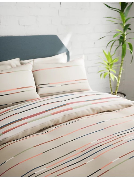 Pure Cotton Abstract Leaf Bedding Set