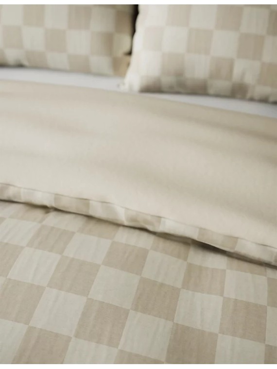 Pure Cotton Checked Bedding Set