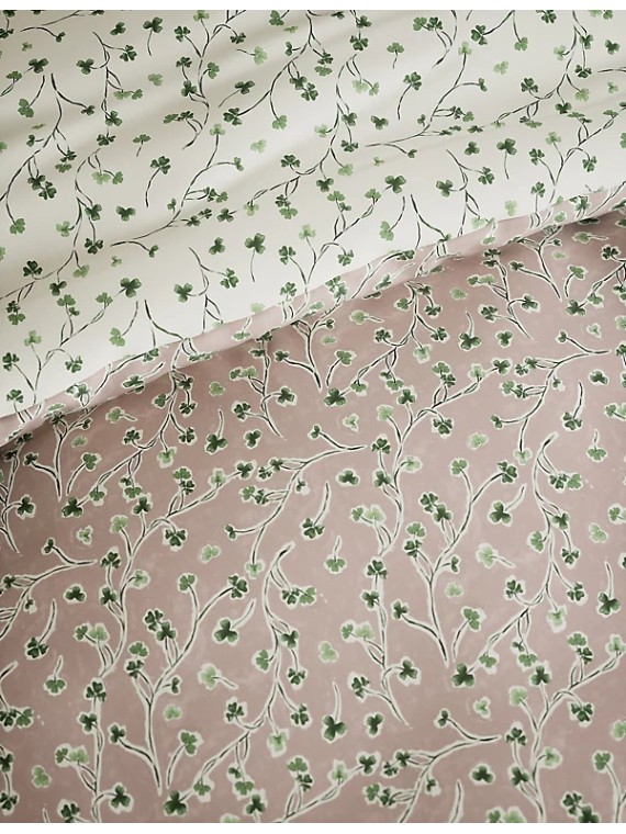 Pure Cotton Clover Print Bedding Set