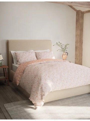 Cotton Blend Floral Bedding Set