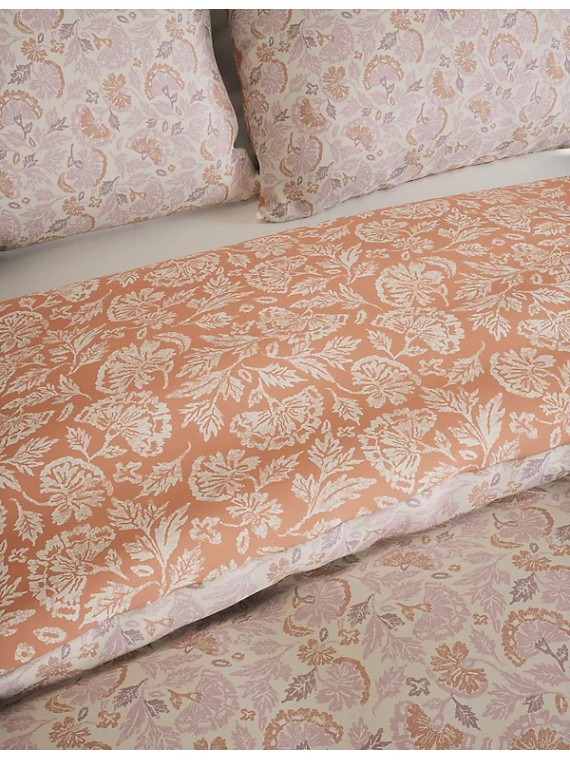 Cotton Blend Floral Bedding Set