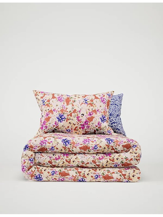Comfortably Cool Lyocell Rich Floral Ikat Bedding Set