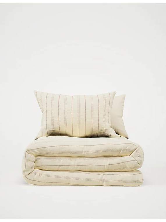 Pure Cotton Striped Bedding Set