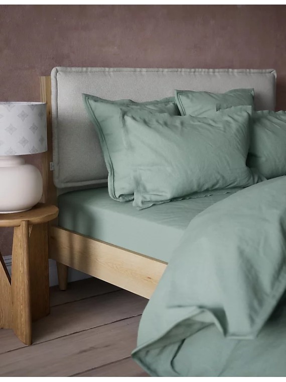 Washed Cotton Extra Deep Fitted Sheet
