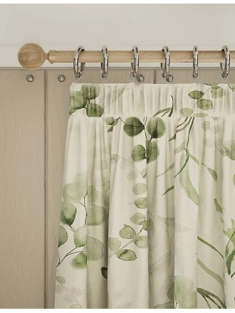 Pure Cotton Watercolour Pencil Pleat Curtains