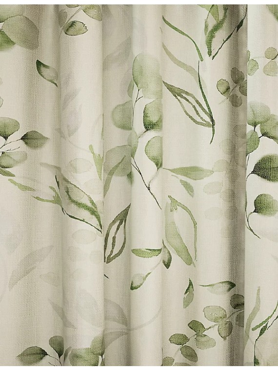 Pure Cotton Watercolour Pencil Pleat Curtains