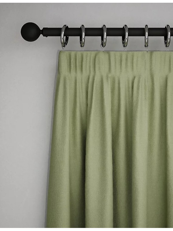 Pure Cotton Pencil Pleat Curtains