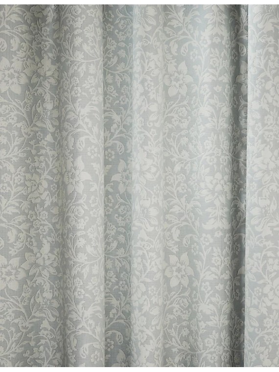 Leaf Jacquard Pencil Pleat Curtains