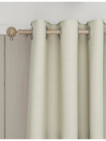 Linen Look Eyelet Blackout Curtains