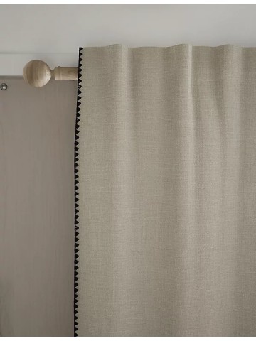 Pure Cotton Embroidered Multiway Curtains
