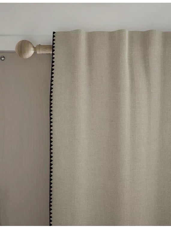 Pure Cotton Embroidered Multiway Curtains