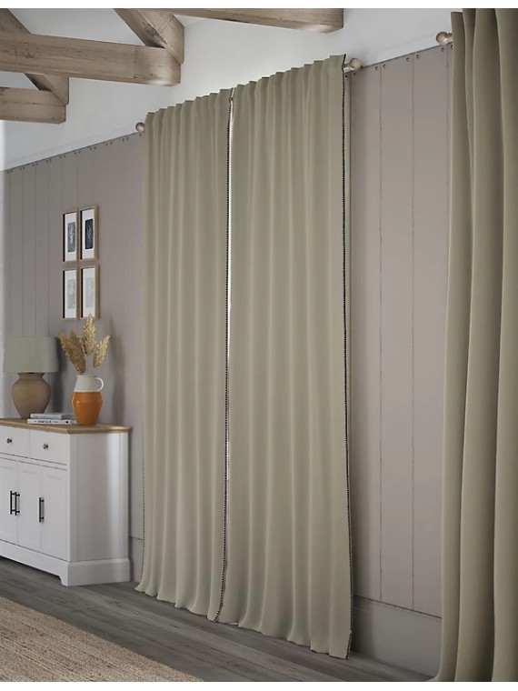 Pure Cotton Embroidered Multiway Curtains