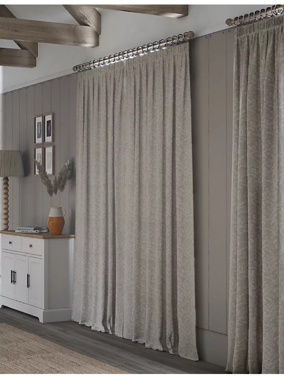 Pure Cotton Floral Eyelet Curtains