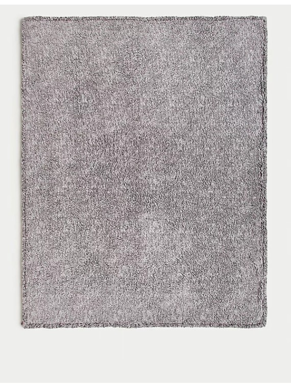 Teddy Fleece Plain Throw