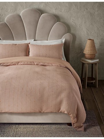 Pure Cotton Tufted Stripe Bedding Set