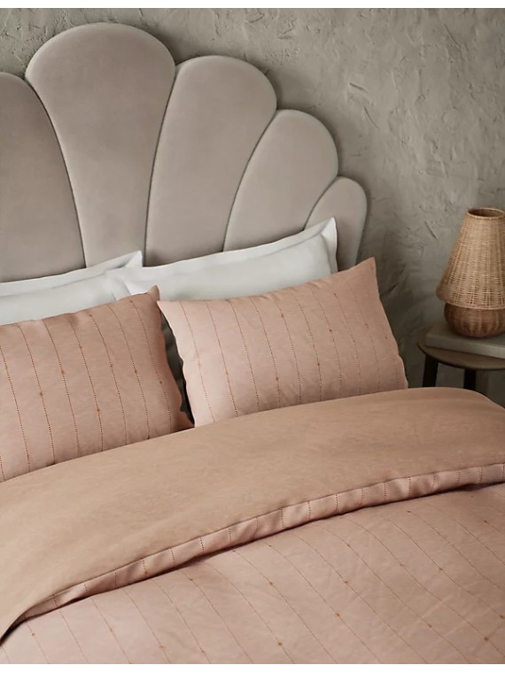 Pure Cotton Tufted Stripe Bedding Set